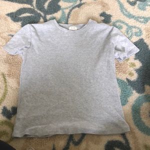 Grey cropped T-shirt